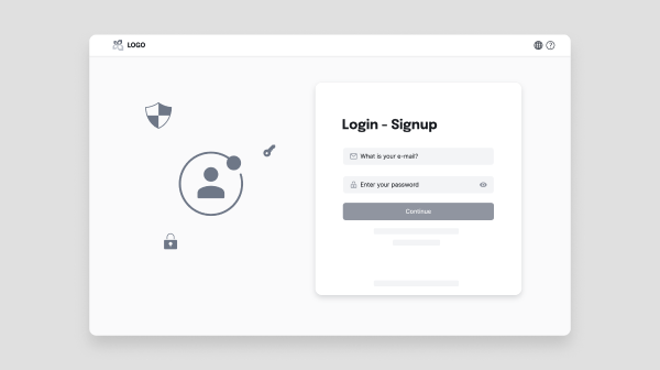 thumbnail web login and signup wireframe